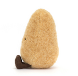 Plush potato toy on a white background