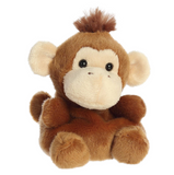 Plush monkey toy on a white background