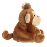 Plush monkey toy on a white background
