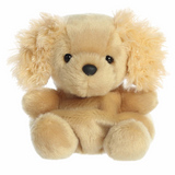 Beige teddy bear with a soft texture on a white background