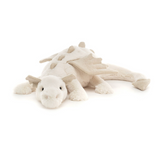 Plush dragon toy on a white background