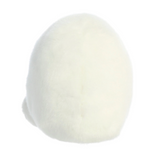 White ceramic knob on a white background