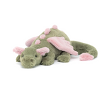 Jellycat Malachy dragon plush toy green dragon