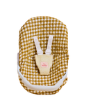 Tiny Harlow Dolls Car Seat Capsule Mustard Gingham