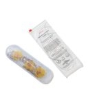 Bare Nuts snack packaging with floral design on a white background