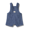 Blue children's romper on a white background