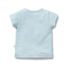 Light blue t-shirt on a white background
