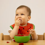 Oli & Carol Wally the Watermelon wooden baby bowl and spoon set
