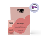 mini + me Hydramama product packaging with a pink heart design on a white background