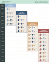 What to Wear Guide for different temperature ranges using TOG ratings.