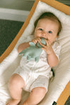 Diplo the Dino-Dragon Natural Rubber Teether: Blue
