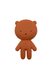 Brown teddy bear toy on a white background