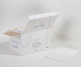 Box of Bare Mum herbal infused postpartum pads on a white background
