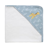 Baby blanket with giraffe design on a white background