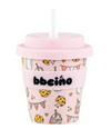 BBCino Reusable Cup – Tough Cookie Pink 120ml | Babyccino Cup with Silicone Lid