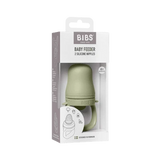 Bibs baby feeder packaging with a green feeder on a white background