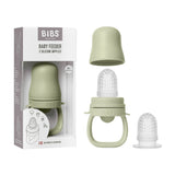 Bibs baby feeder with packaging on a white background