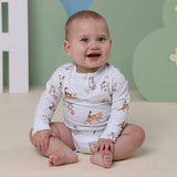 Kittens Long Sleeve Organic Bodysuit: 6-12 Months (0)