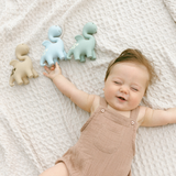 Diplo the Dino-Dragon Natural Rubber Teether: Blue