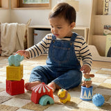 Itzy Ritzy Itzy Blocks™ Circus | Soft Baby Stacking & Sensory Blocks