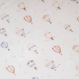 Snuggle Hunny Up & Away Organic Fitted Cot Sheet | GOTS Organic Cotton Baby Bedding