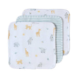 Living Textiles Roam & Roar 3 Pack Organic Wash Cloths