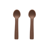 Rommer Silicone Baby Spoon Set 2pk – Mocha