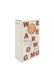 Box packaging with a baby illustration and text on a white background