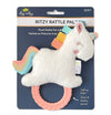 Plush rattle pal with colorful accents on its packaging, featuring the brand 'Itzy Ritzy'.