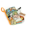 Children's soft book with farm animals illustrations on a white background