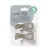 2 Pack Pegs Silver Glitter