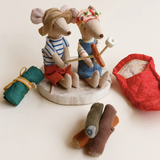 Maileg adventure mouse doll with hiking outfit
