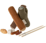 Maileg bonfire set with marshmallows and skewers