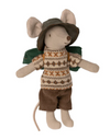 Maileg Big Brother Hiker Mouse 2023 with sleeping bag