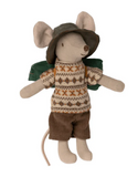 Maileg Big Brother Hiker Mouse 2023 with sleeping bag