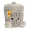 Grey rubbish bin plush character soft toy