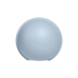 A light blue-gray dome-shaped silicone or rubber insert, shown against a solid white background.