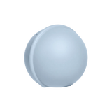 A light blue, dome-shaped silicone accessory with a smooth matte finish, shown from a side angle on a solid white background.