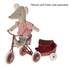 Maileg Abri a Tricycle Mouse Red