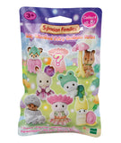 Sylvanian Families baby woodland fairy costume series packaging with figures and question mark