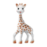 Giraffe-shaped toy on a white background