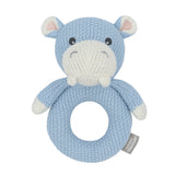 Henry the Hippo Knitted Rattle