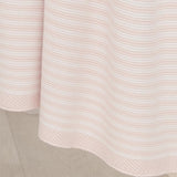 Cotton Knit Stripe Blanket - Pink/White