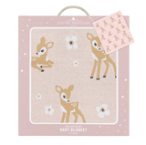 100% Cotton Whimsical Blush Fawn Baby Blanket