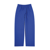 Fleece Open-Leg Track Pants - Royal Blue