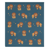 100% Cotton Whimsical Lion Blanket
