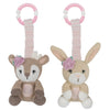 2pk Stroller Toys - Fawn & Bunny